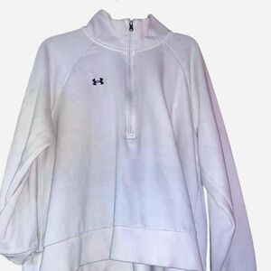 Under Armour White half zip Fleece Jacket